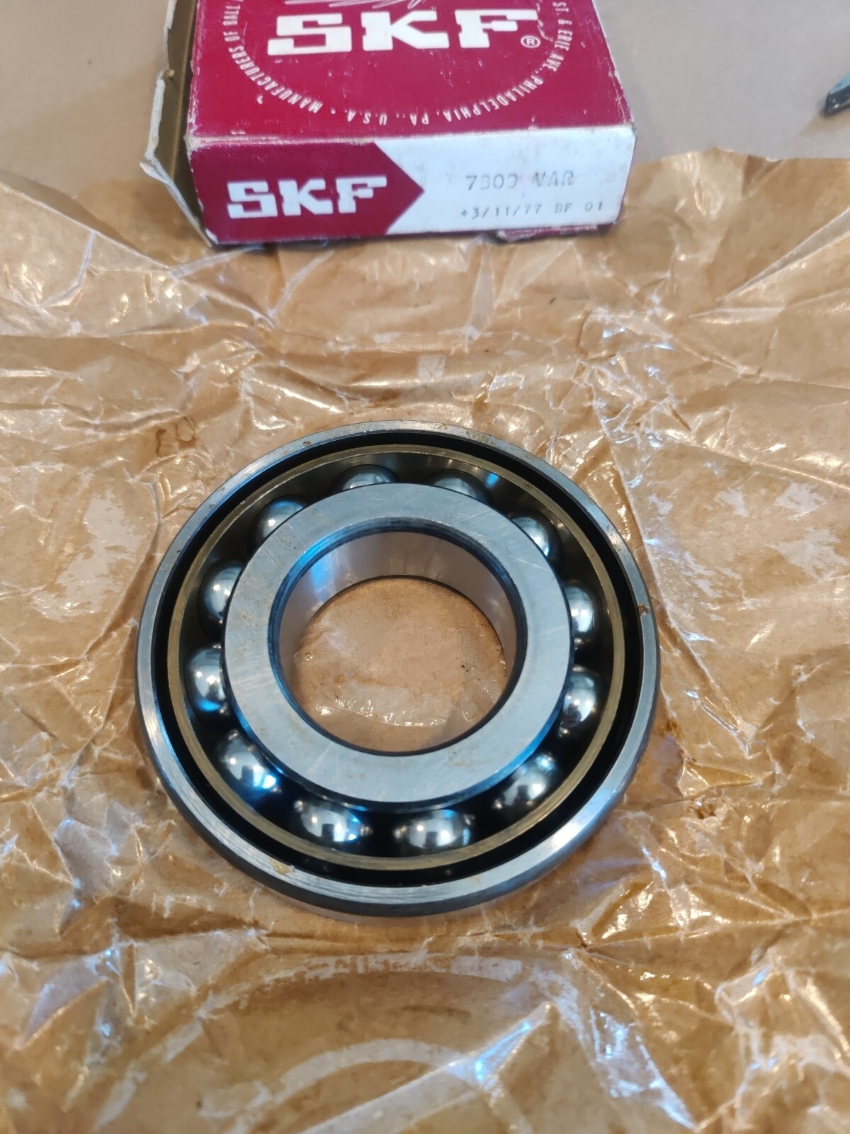 Genuine SKF Single Row Angular Contact Ball Bearing 7309 VAR 100mm X 45mm X 25mm