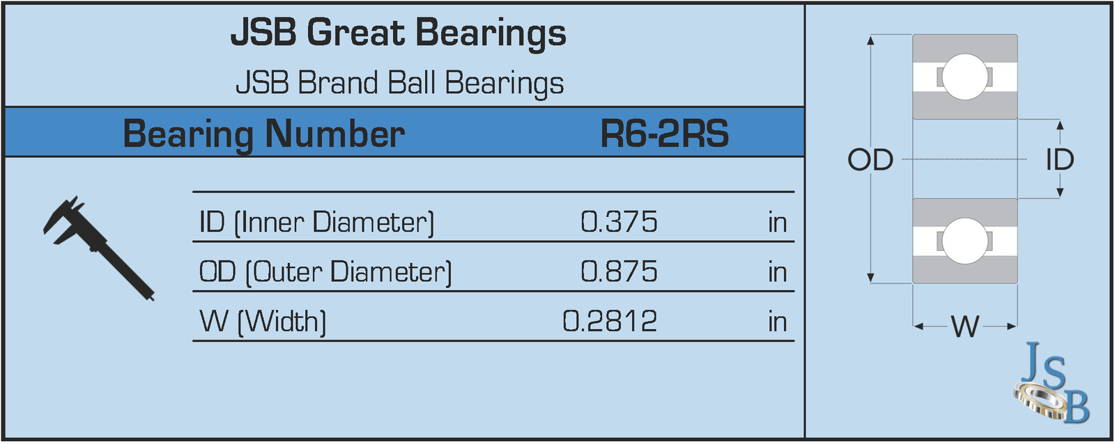 (Qty. 100) R6-2RS High Quality Two Side Seal Ball Bearings 3/8″x7/8″x9/32″