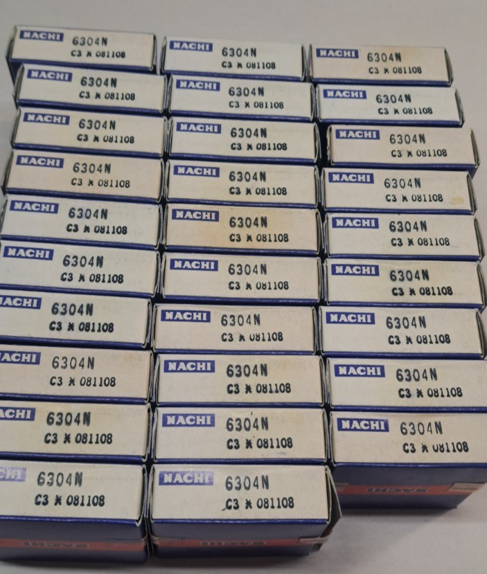 29x NACHI 6304 C3 DEEP GROOVE BALL BEARING, OPEN TYPE, NO SEALS 20x52x15 mm