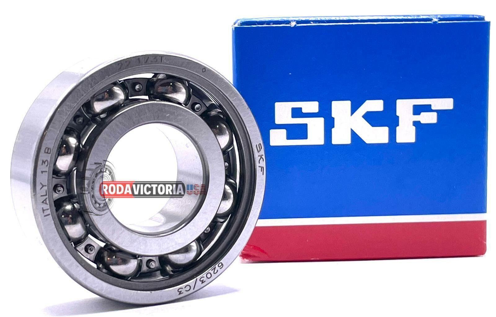 SKF 6203 C3 DEEP GROOVE BALL BEARING OPEN TYPE NO SEALS 17x40x12mm