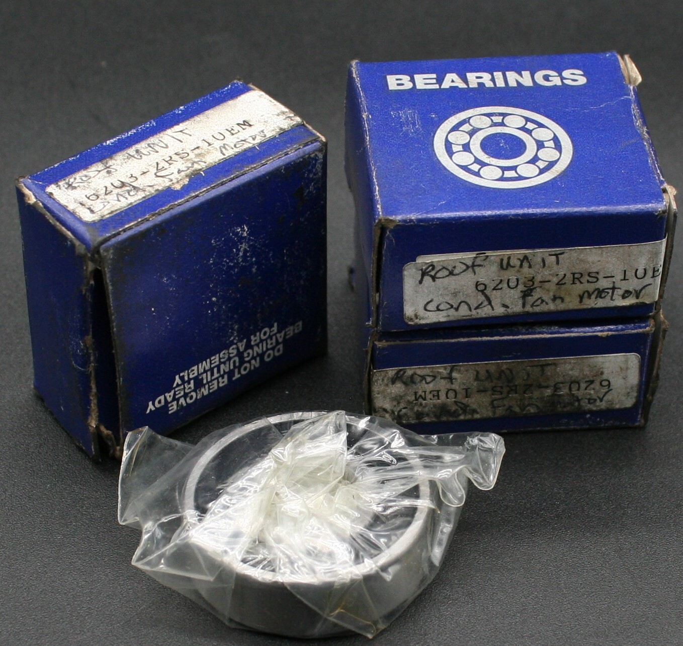 Three (3) RBI 6203 2RS 10EM Deep Groove Bearing 5/8″ ID China NEW