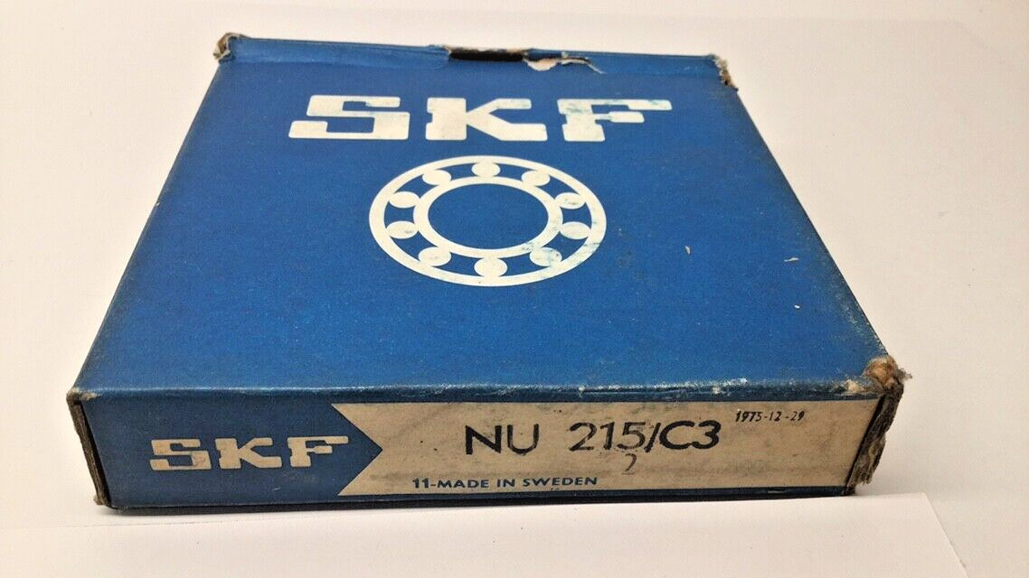 SKF NU215/C3 Cylindrical Roller Bearing 75x130x25mm 2NU15