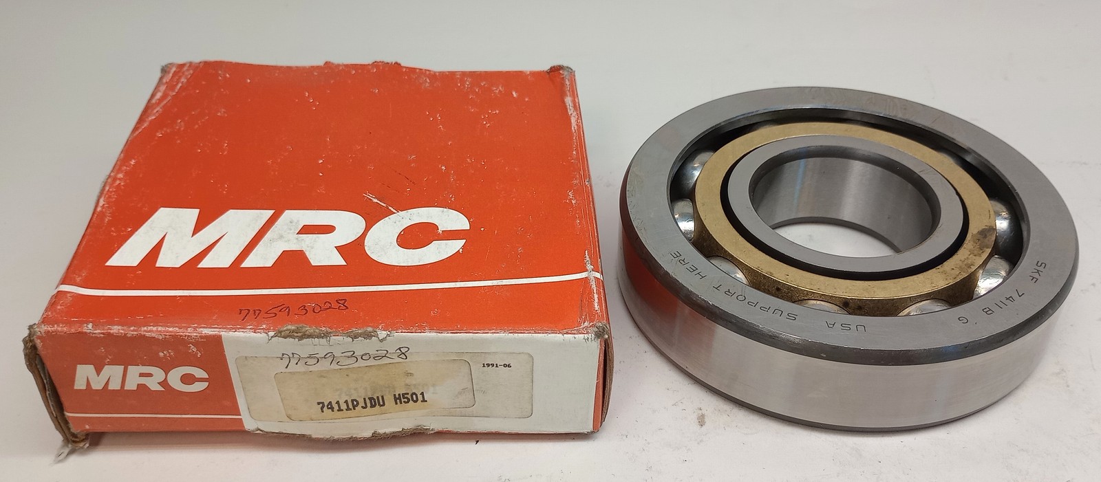 MRC 7411PJDU H501 Angular Contact Ball Bearing 55mm ID X 140mm OD X 33mm W