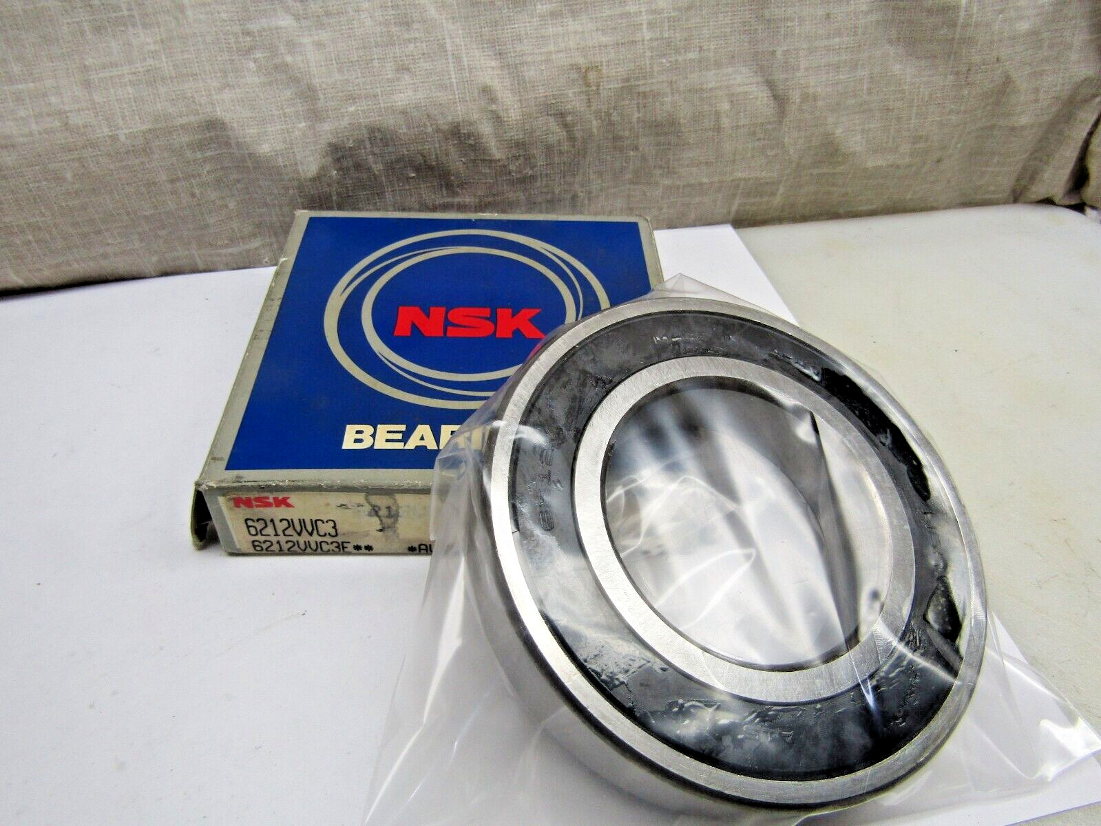 NSK 6212VV C3 60mm X 110mm X 22mm Sealed Bearing