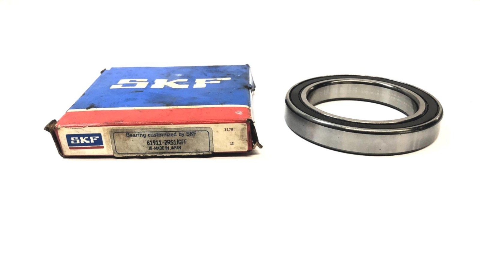 SKF Deep Groove Ball Bearing 61911-2RS1/GFF NOS