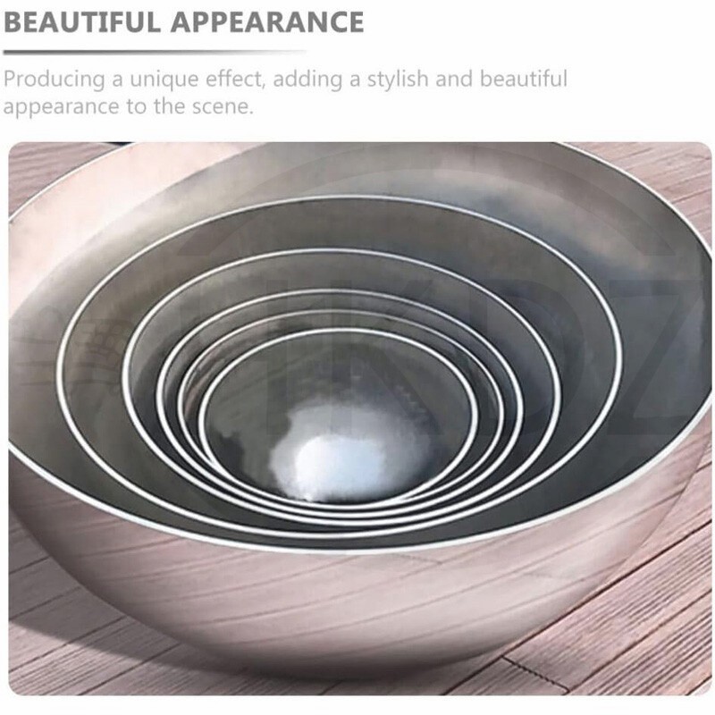 201 Stainless Steel Half Round Ball Hollow Half Round Railing Balls Ø25mm -350mm