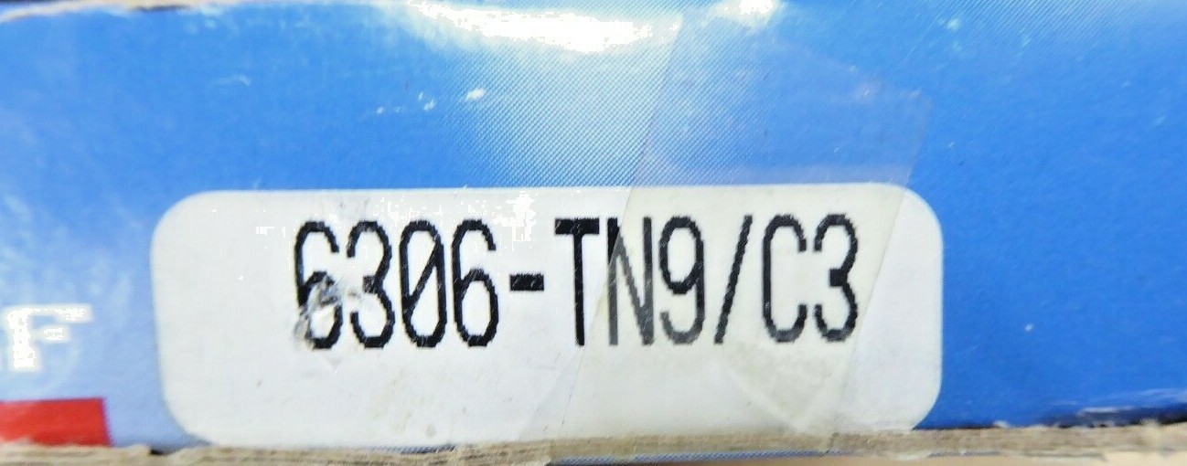 SKF 6306-TN9/C3 Single Row Ball Bearing 30mm x 72mm x 19mm New