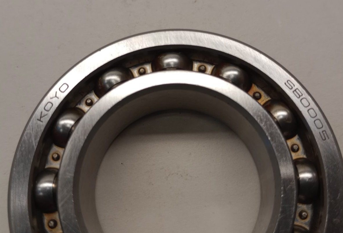 Koyo SB0005 Ball Bearing 1.29 in ID x 2.25 in OD x 0.375/0.59 inch W