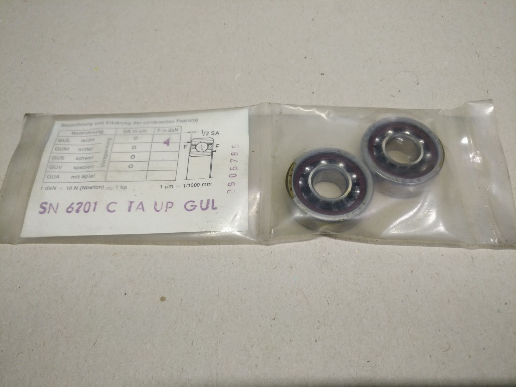 1 pair SN 6201 CTAUPGUL (7201 CDGA/P4A/DG) GMN 12x32x10+10 (20) mm GCSAP01647