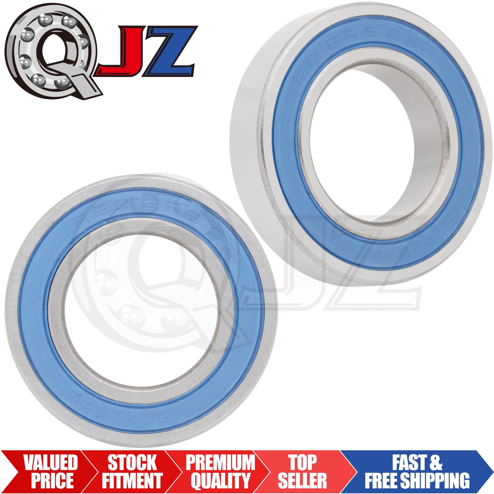 [Qty.2] New R20-2RS-PG Deep Groove Ball Bearing [1.25″ Bore x 2.25″ OD x 0.5″ W]
