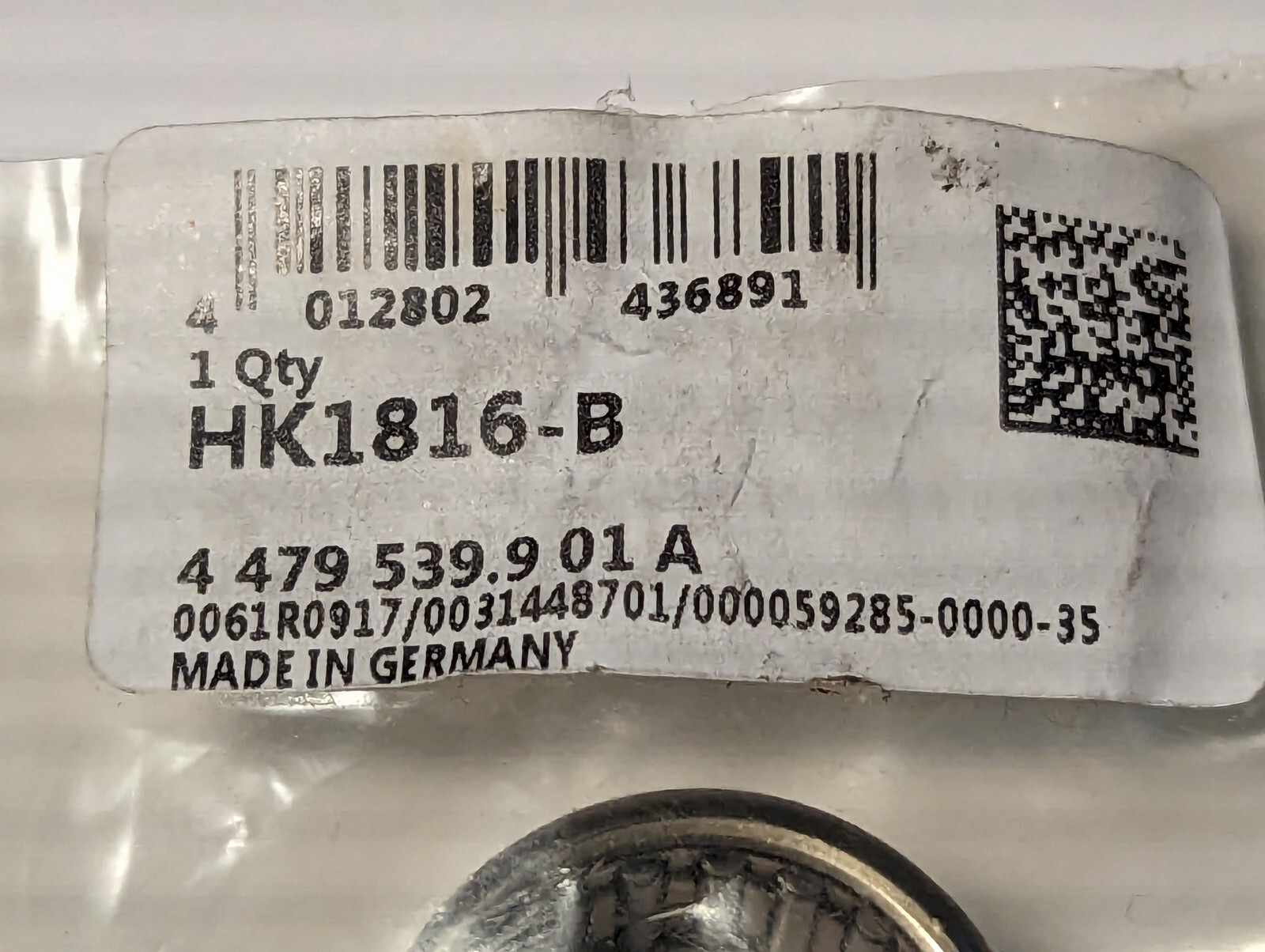 genuine INA HK1816b needle bearing German made roller 18mm ID X 24mm OD X 16mm D