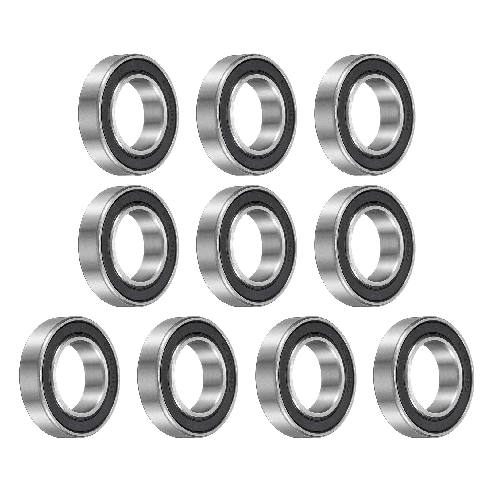 10pcs 6903-2RS Ball Bearing 17x30x7mm, Chrome Steel Rubber Seals, ABEC 3