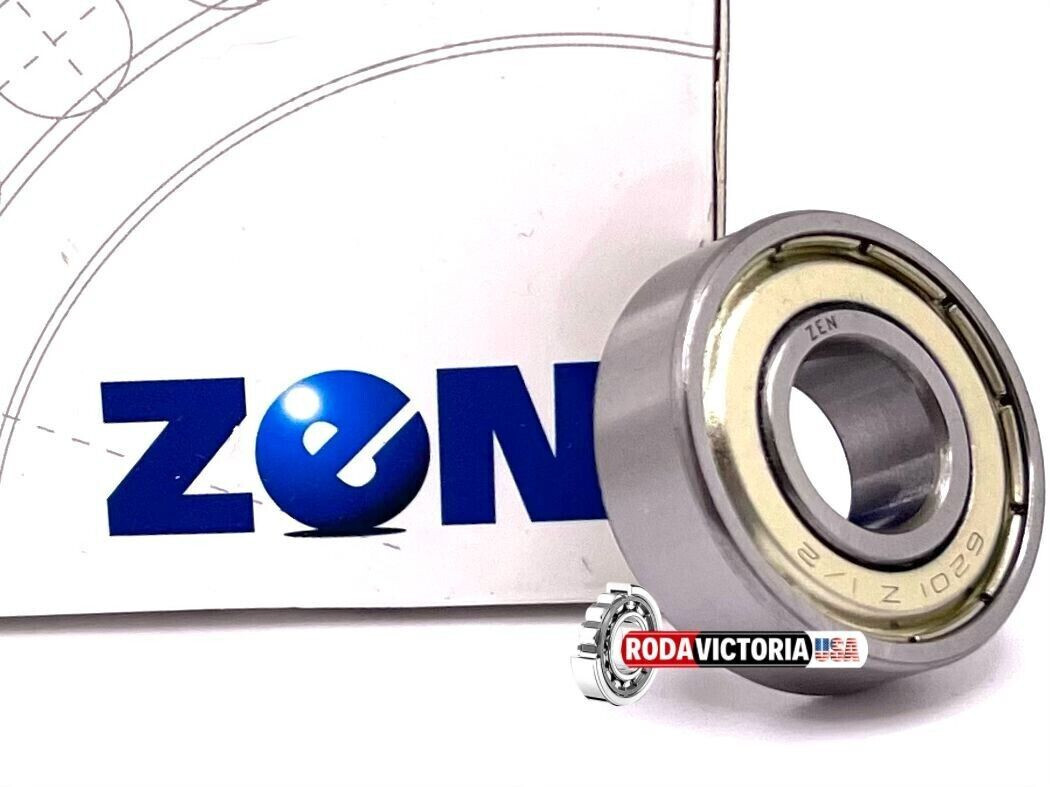ZEN 6201-8-ZZ BALL BEARING, METAL SHIELDED, SPECIAL BORE 1/2″ 6201-1/2 465898