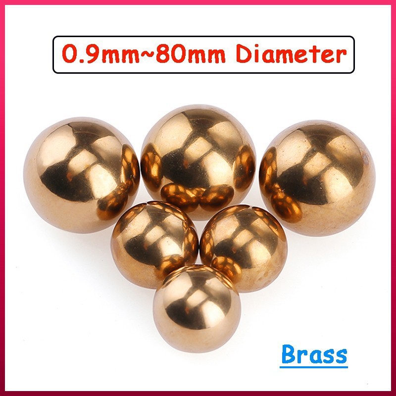 Metal Balls 0.9mm ~ 80mm Brass Ball Bearings Art Craft Spheres