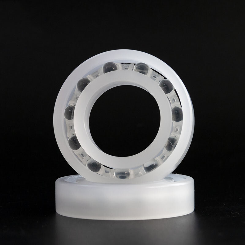 PP Plastic Ball Bearing ID 6-40mm Polypropylene Corrosion Resistance Waterproof