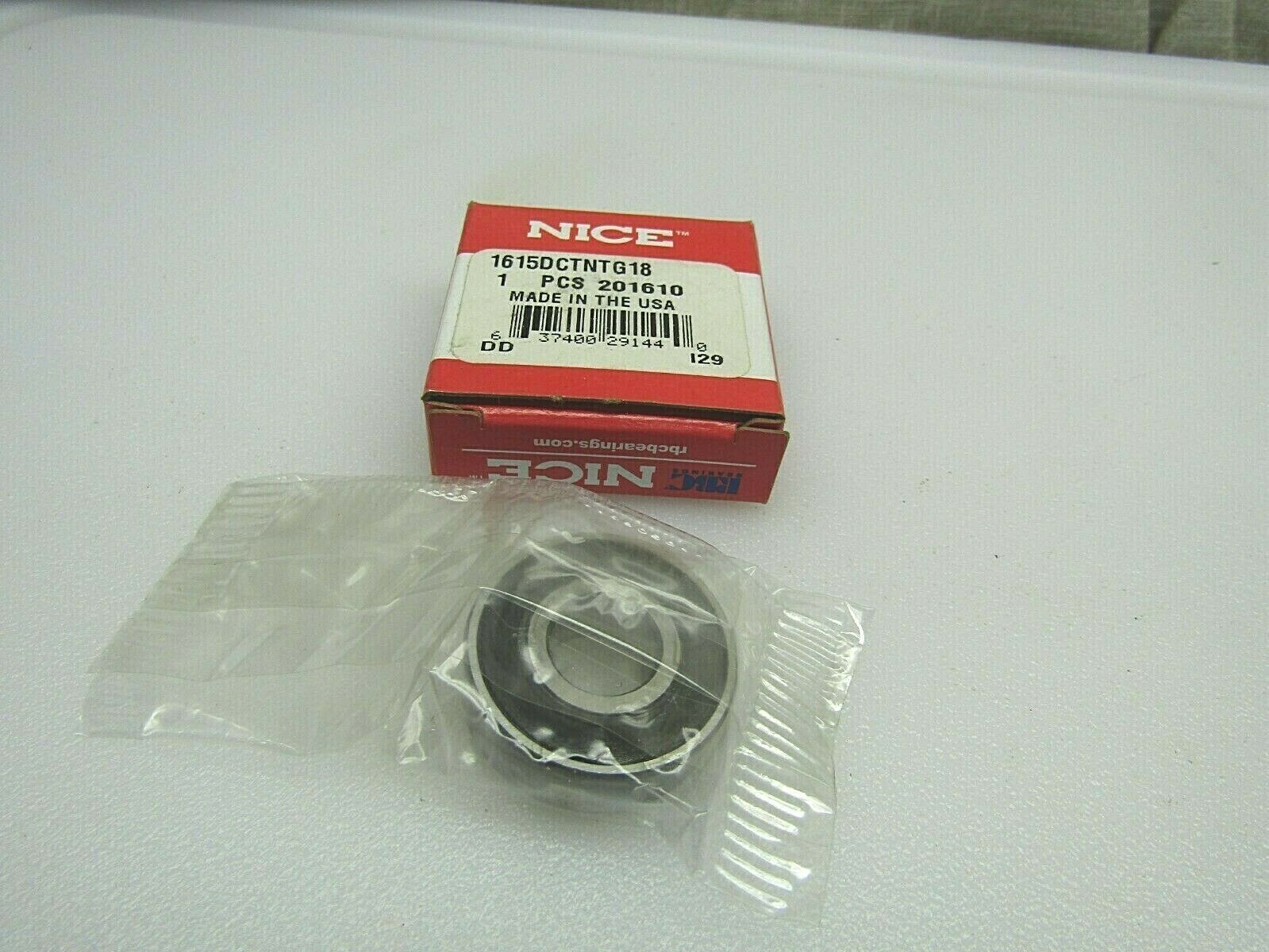 Nice 1615 DCTN TG18 7/16″ X 1-1/8″ X 3/8″ Sealed Bearing Made in USA