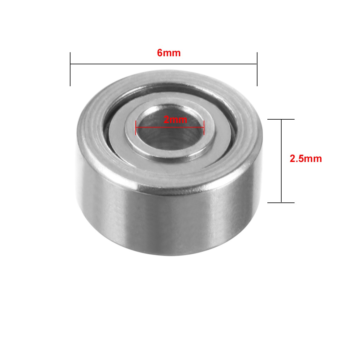 20 Set MR62ZZ Double Shielded Miniature Deep Groove Ball Bearing 2mmx6mmx2.5mm
