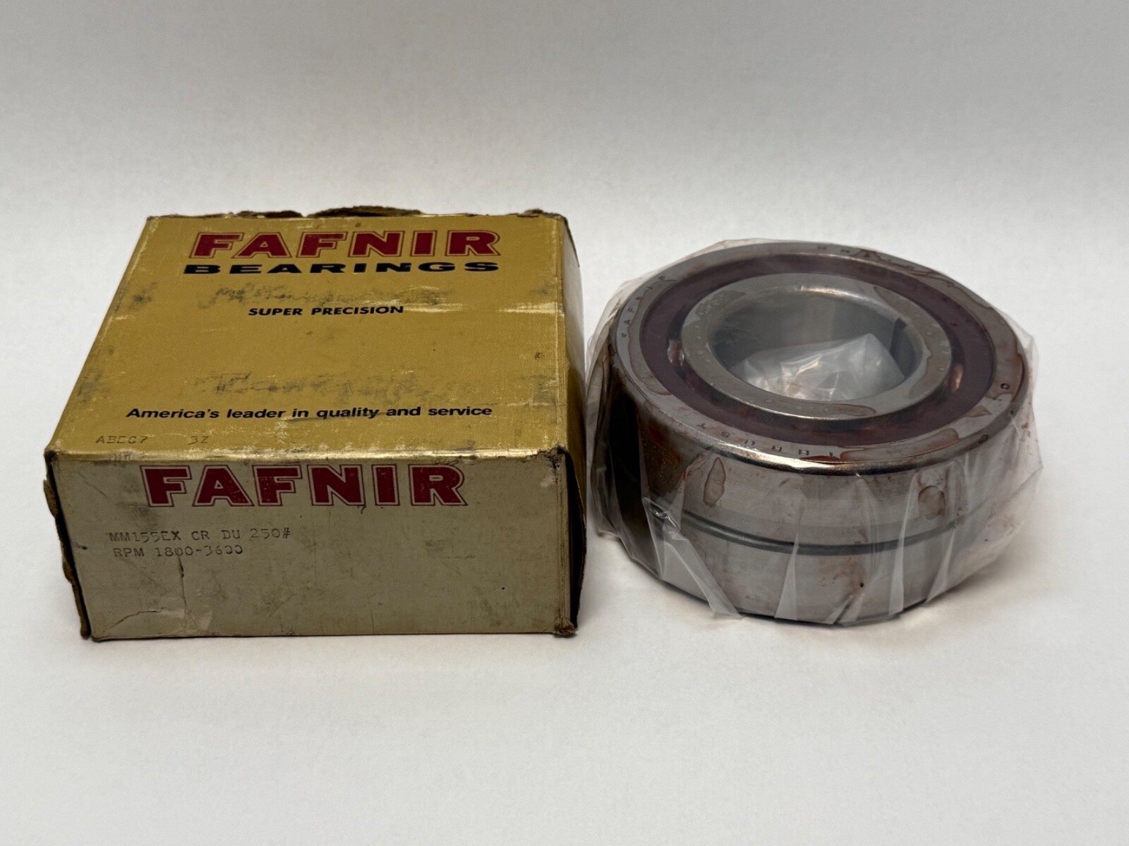 Fafnir MM155EXCRDU Bearing MM 155 EX CR DU 250# 2-3/4×4-3/4×1-1/8″ 2 Pcs