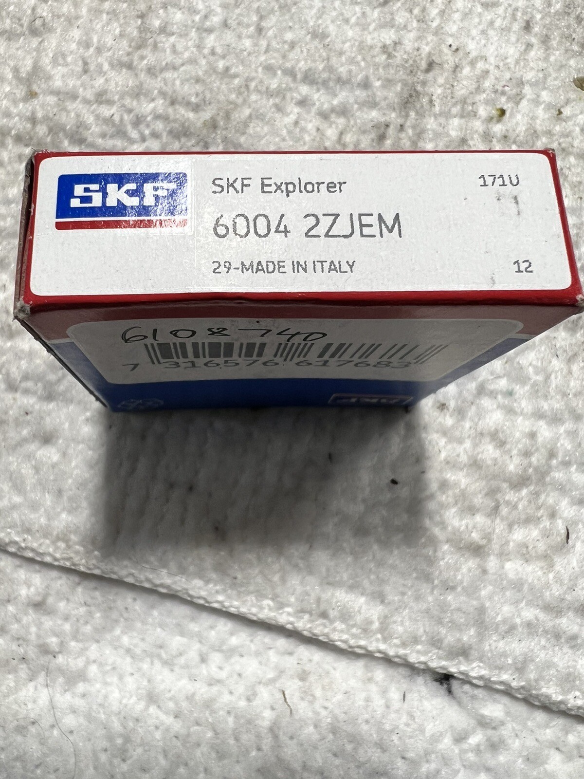 SKF 6004 2ZJEM Deep Groove Ball Bearing Lot Of 12