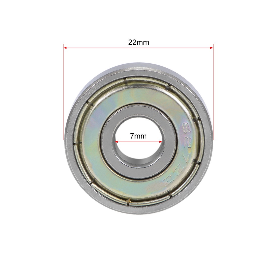 627ZZ Ball Bearing 7x22x7mm Double Shielded ABEC-1 Bearings 2pcs