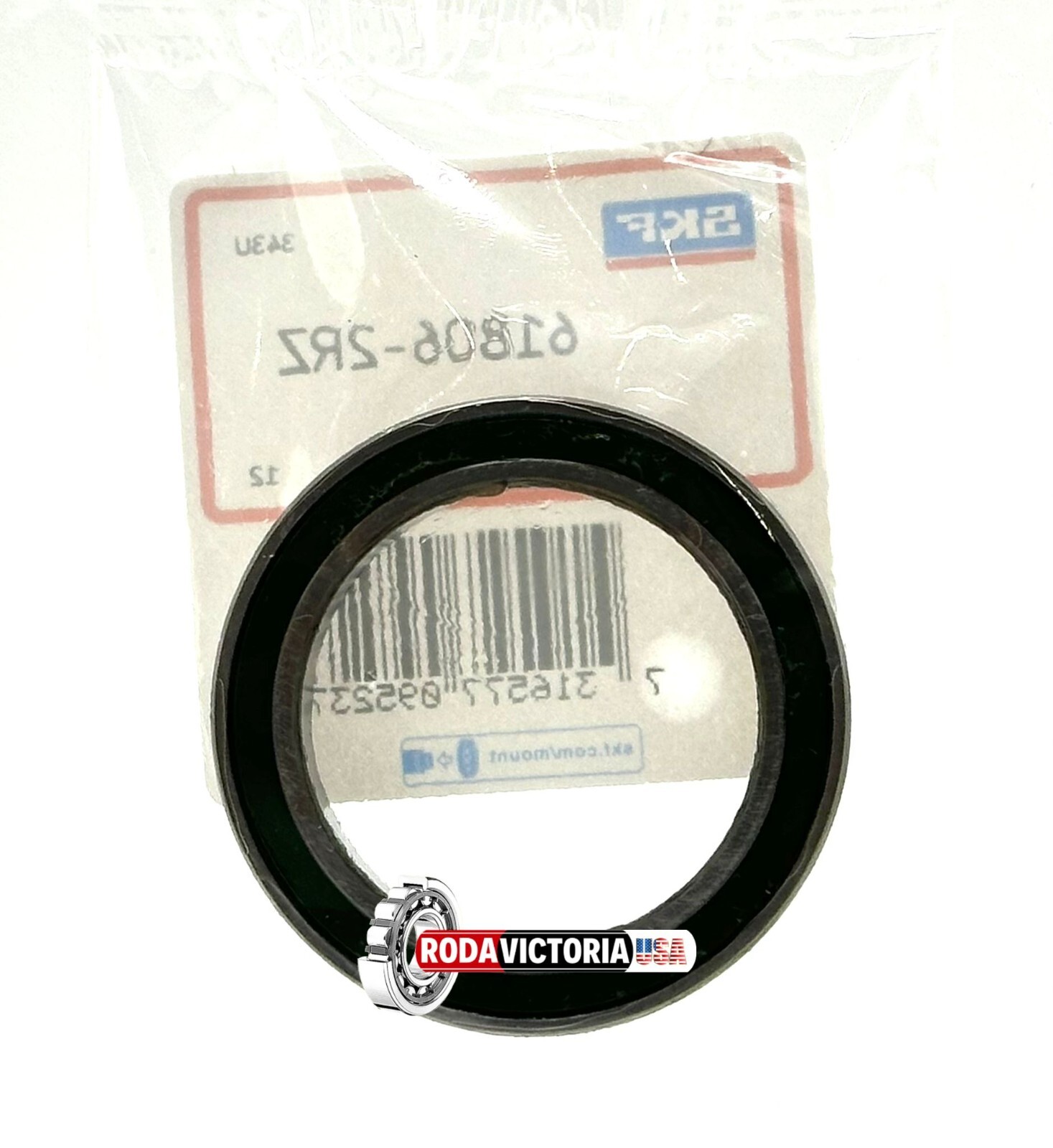 SKF 61806 2RZ BALL BEARING, SEALED, NON CONTACT SEALS 30x42x7mm 6806-2RS