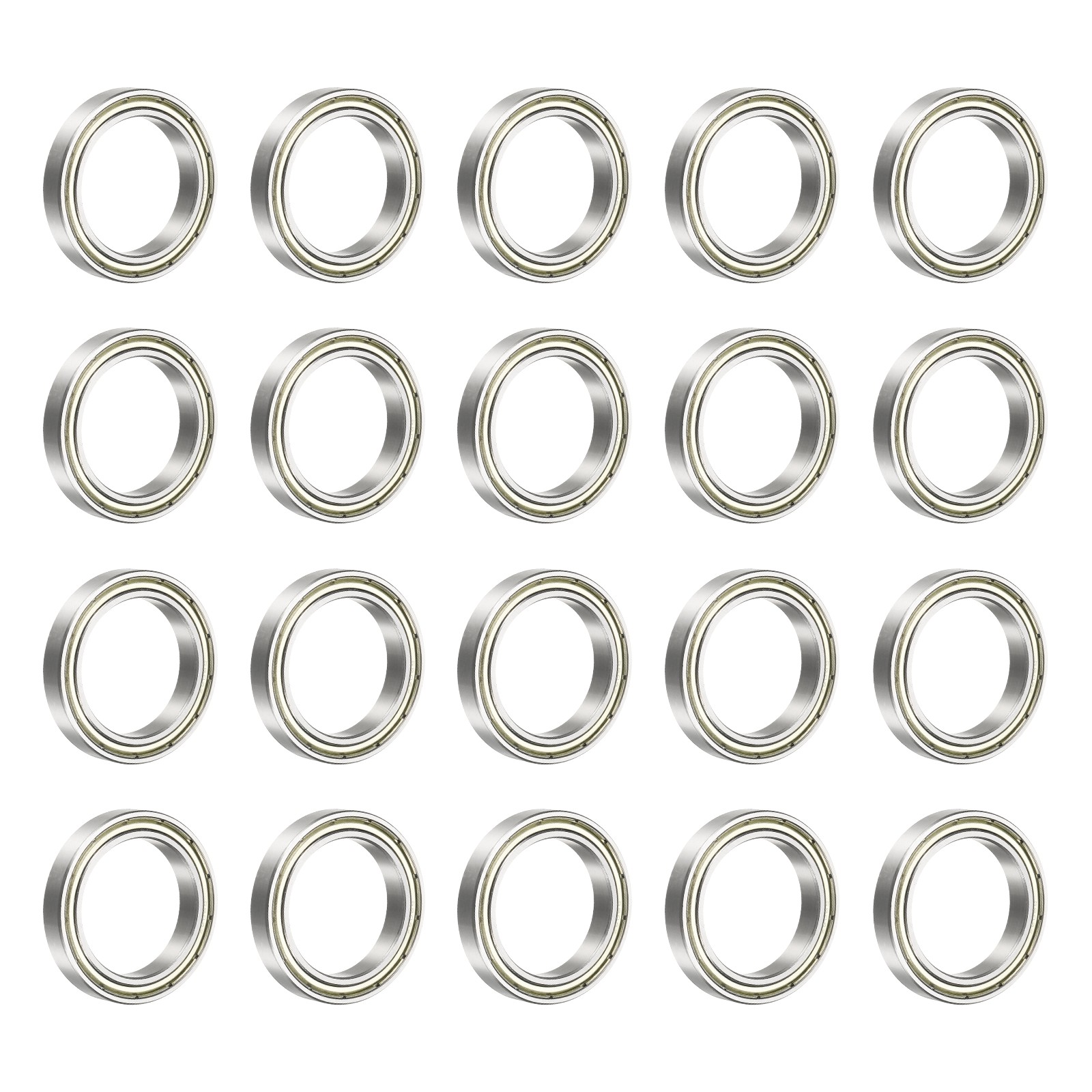 20 Pieces Ball Bearings 6806ZZ, 30x42x7mm for Double Shield