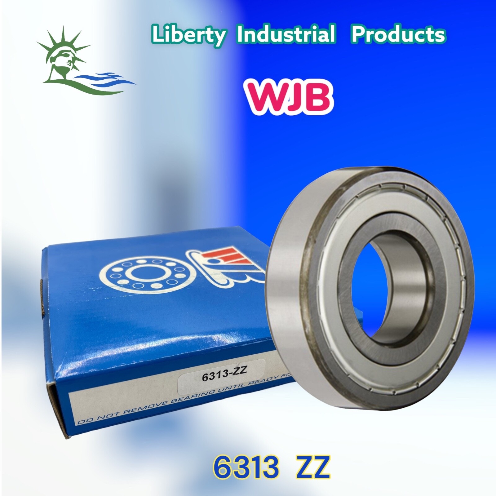 6313-ZZ WJB Radial Ball Bearing W/2 Shields R8S2E By Premium Bearing Source