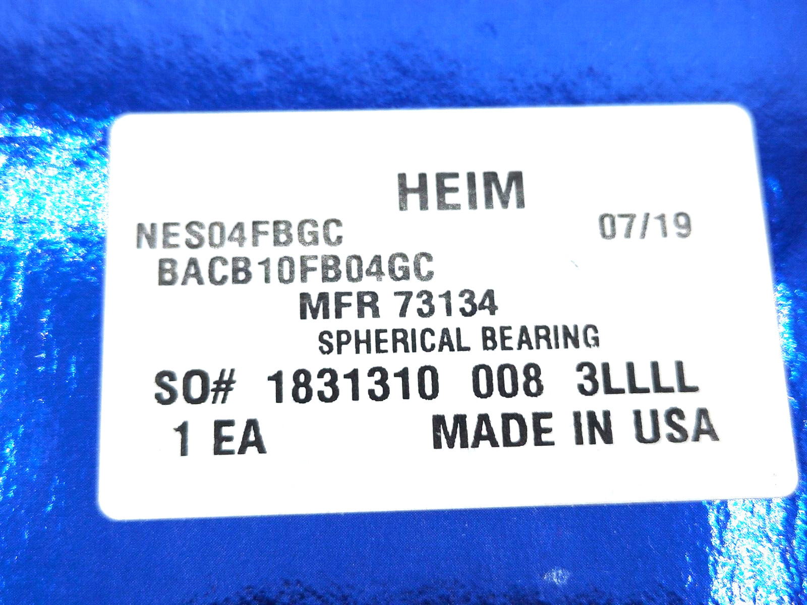 New RBC NES04FBGC Airframe Spherical Plain Bearing 1/4″x11/16″ HEIM BACB10FB04GC