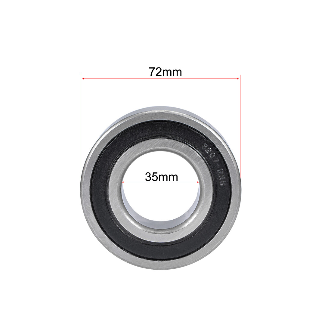 3207-2RS Angular Contact Ball Bearing Sealed Bearings 5207-2RS