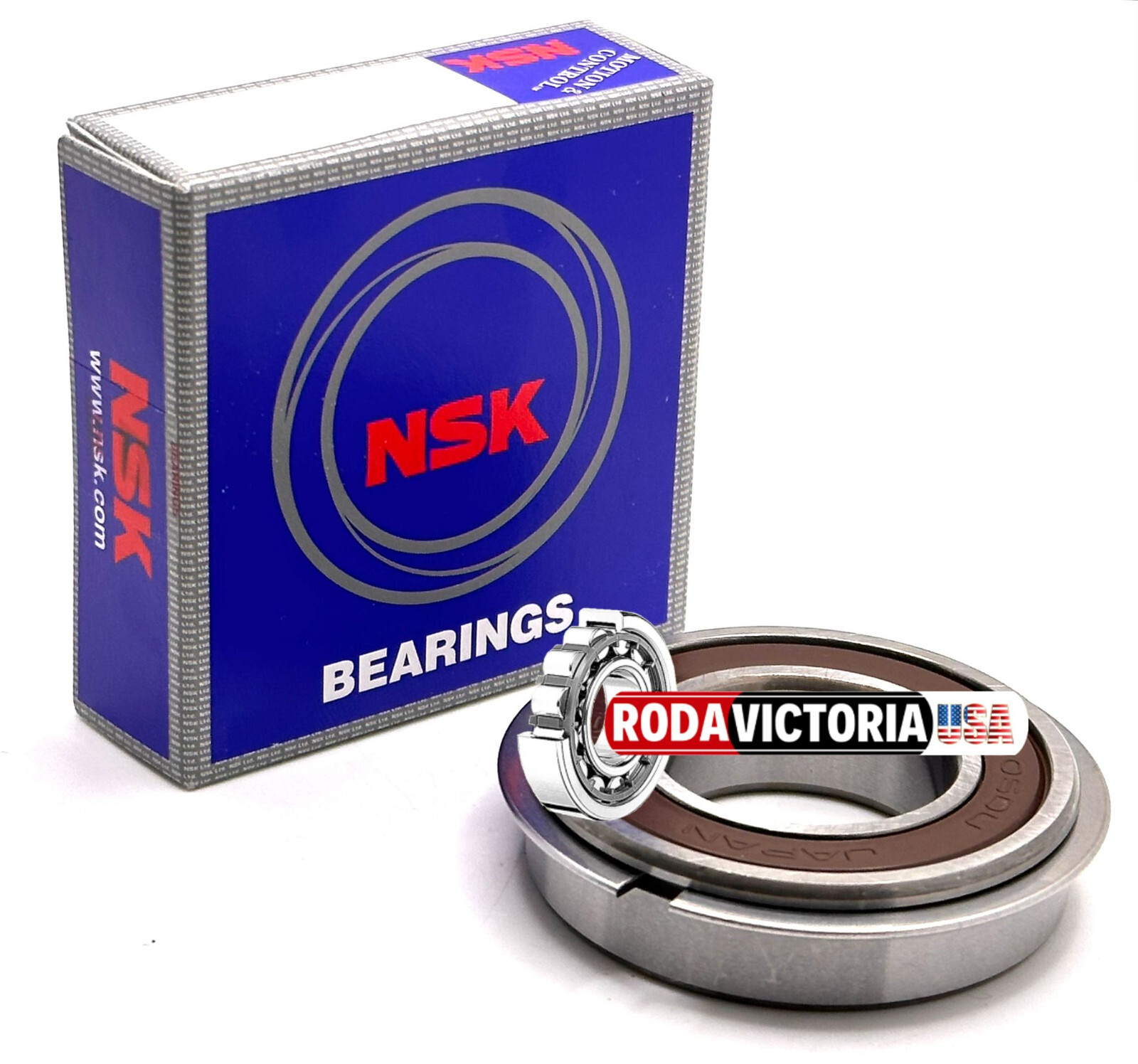 NSK 6005 DDUNR BALL BEARING OPEN TYPE NO SEALS + SNAP RING 25x47x12mm 6005-2RSNR