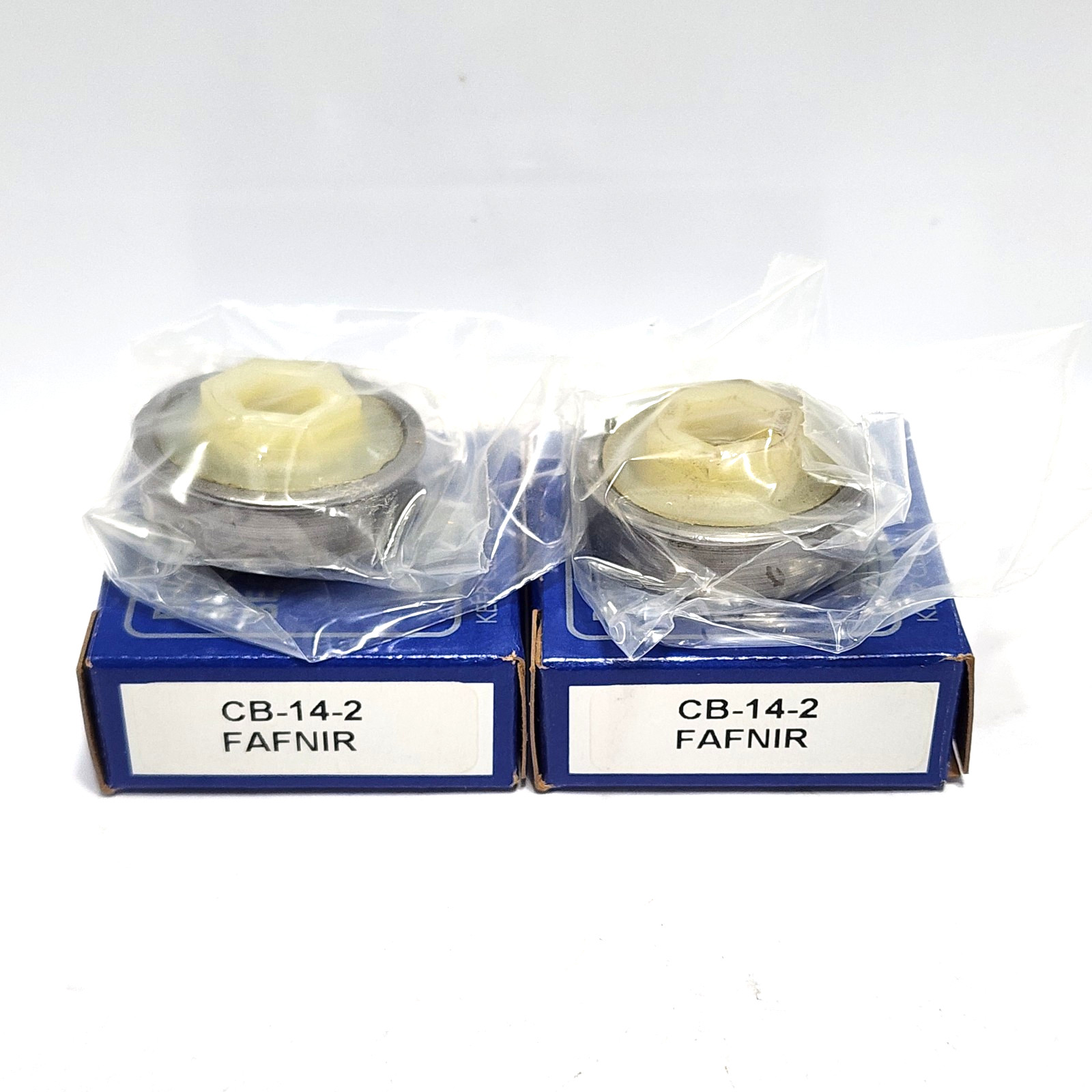 2pcs) FAFNIR CB-14-2 / CB14-2 Roller Steel Ball Bearing Hex, 0.4660 in Shaft