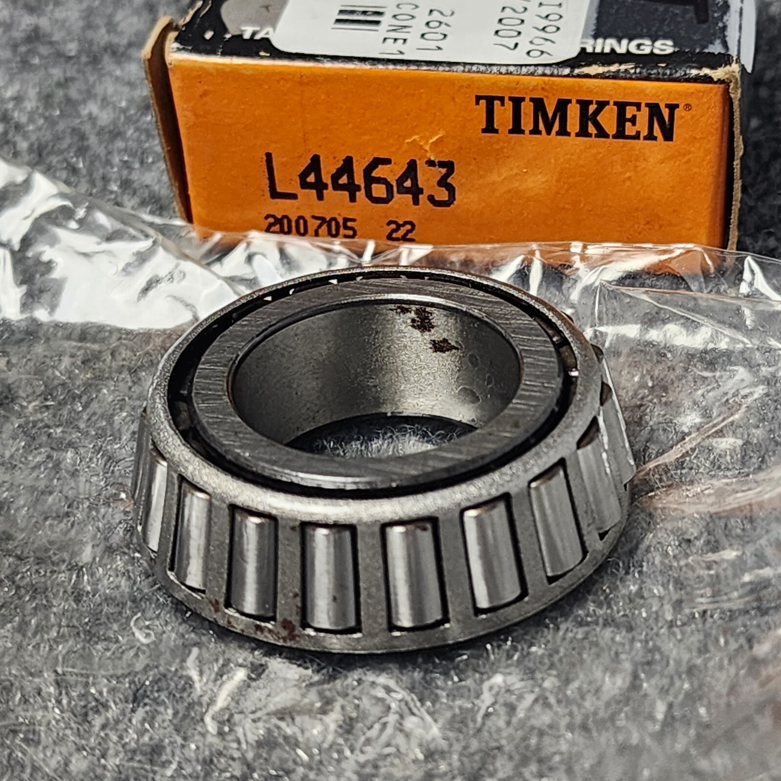 New Timken L44643 / L44643 20024 Tapered Roller Bearing Cone ( Rust )