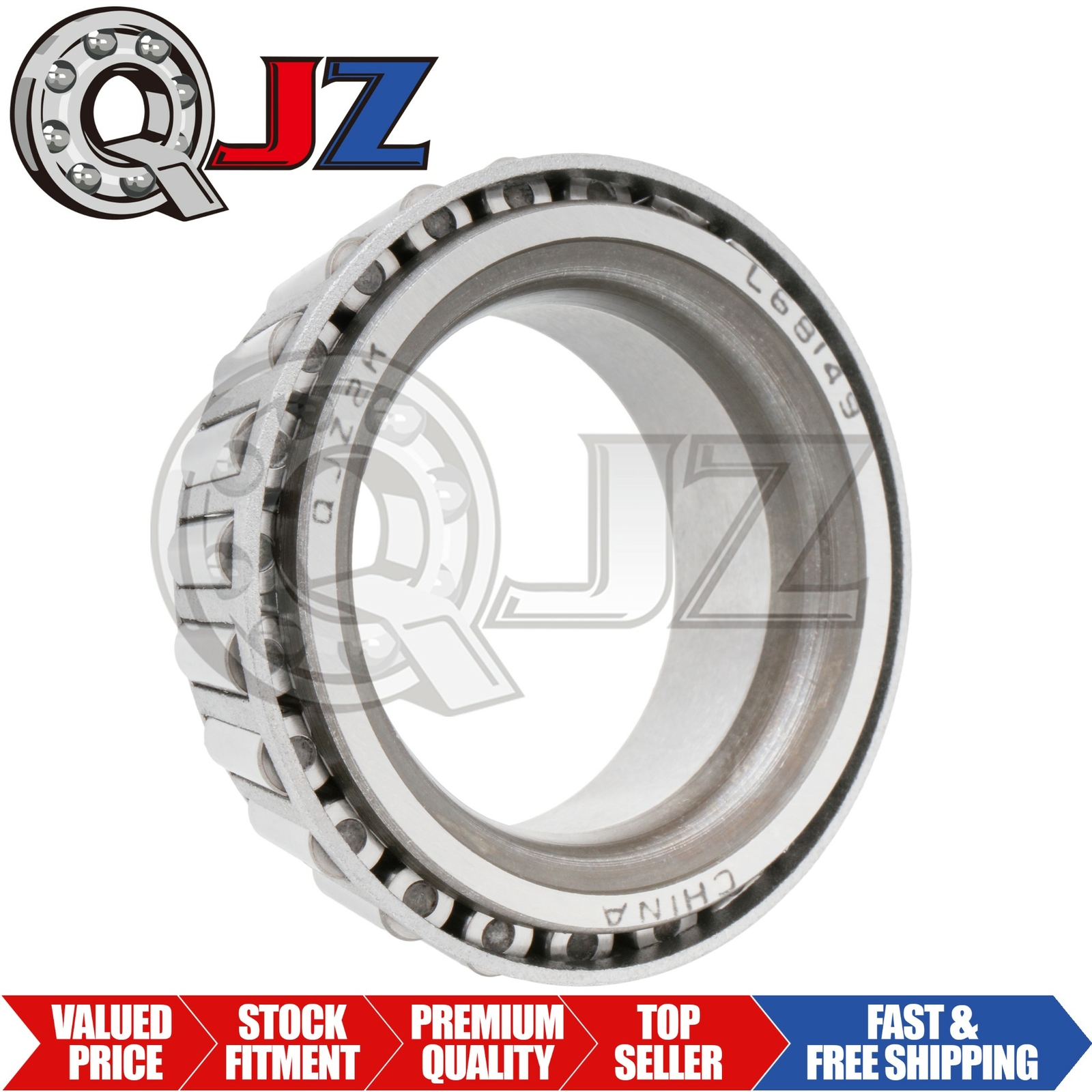 [1-Pack] L68149 Tapered Roller Bearing Inner Cone 1.3775″ (Bore) x 0.66″ (Width)