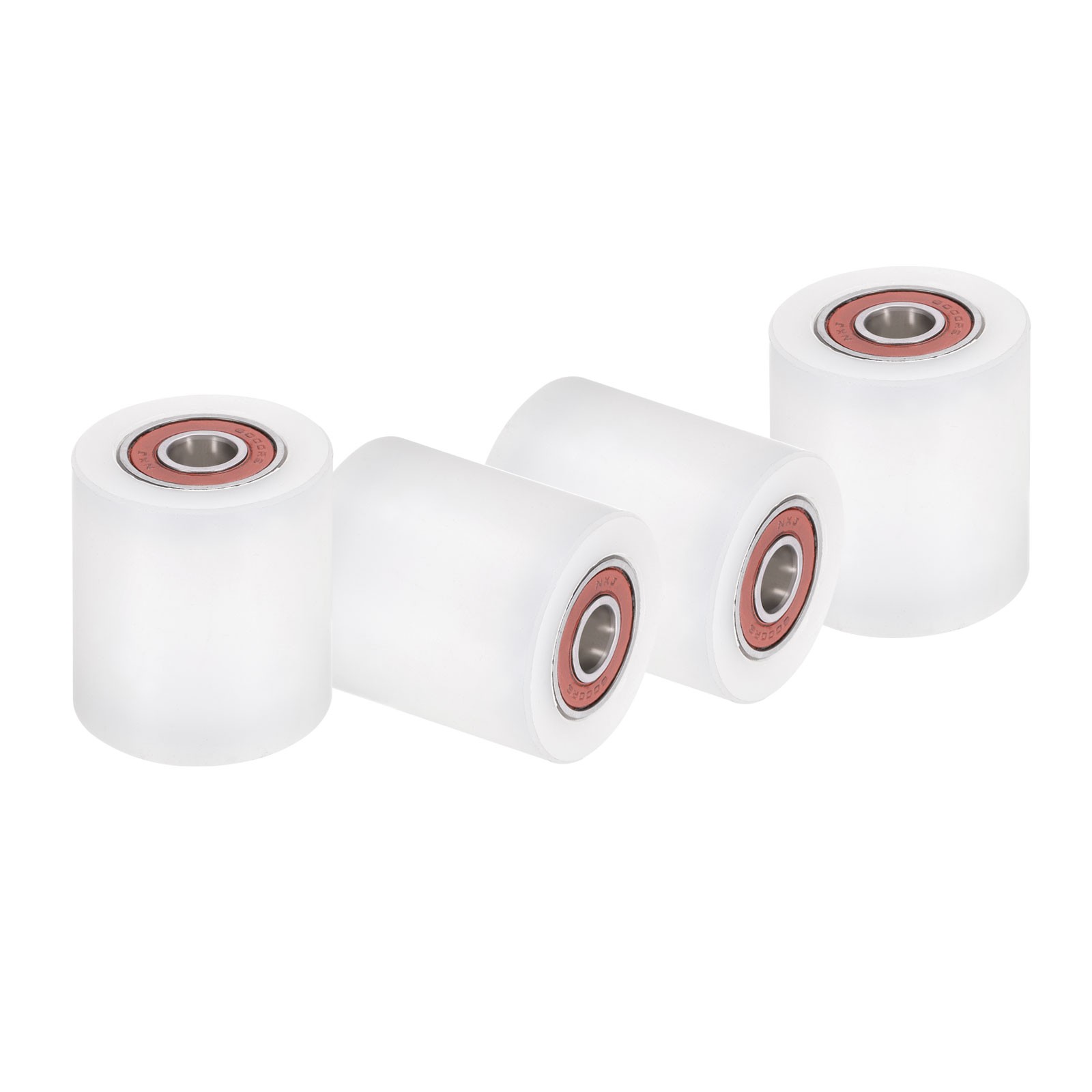 4Pcs, Nylon Roller Wheel with Bearings 3/8″x1-9/16″x1-3/4″ Nylon Pulley