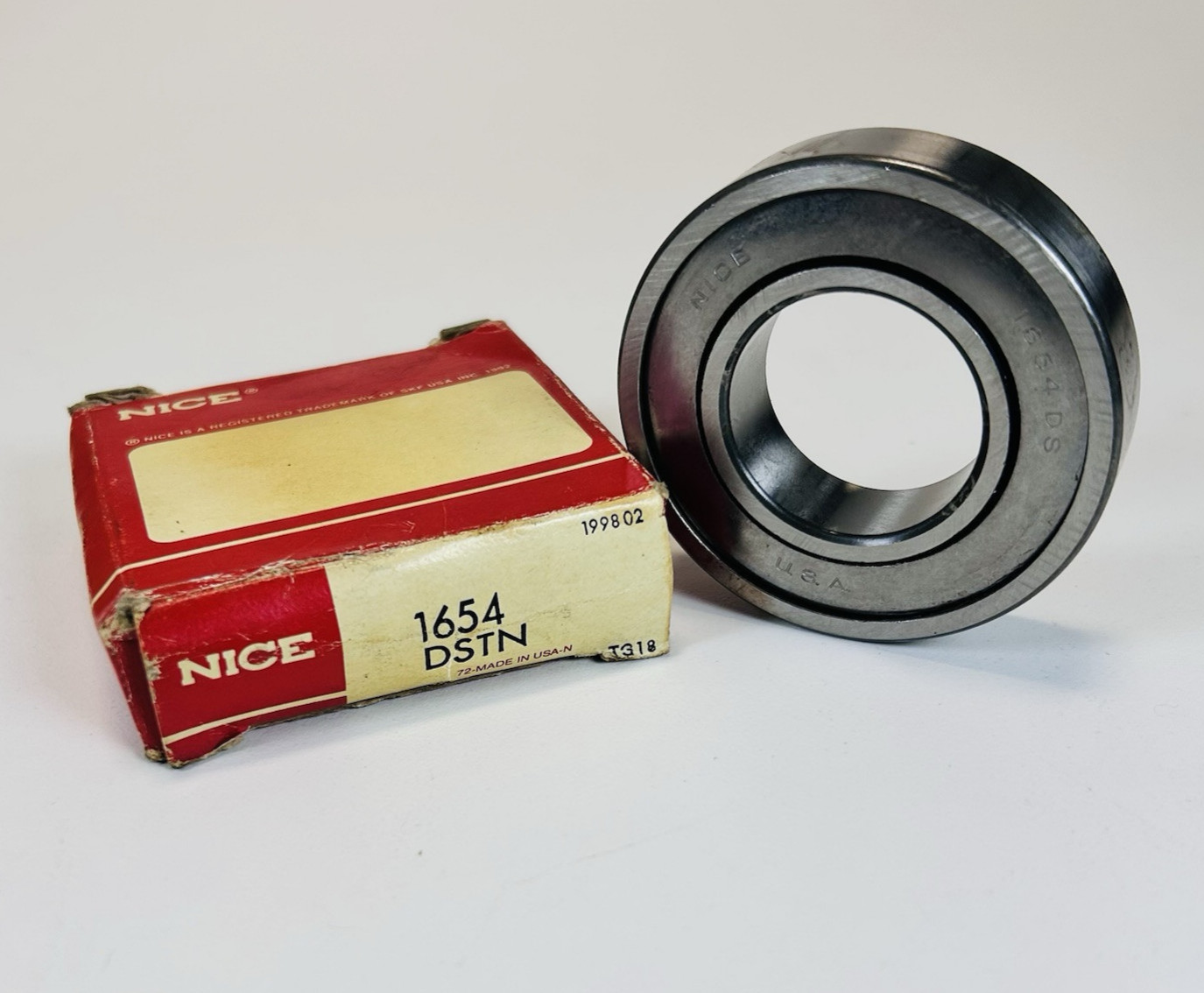 Nice 1654DS TN 1-1/4″ X 2-1/2″ X 5/8″ Metal Shielded Bearing. Made in USA.