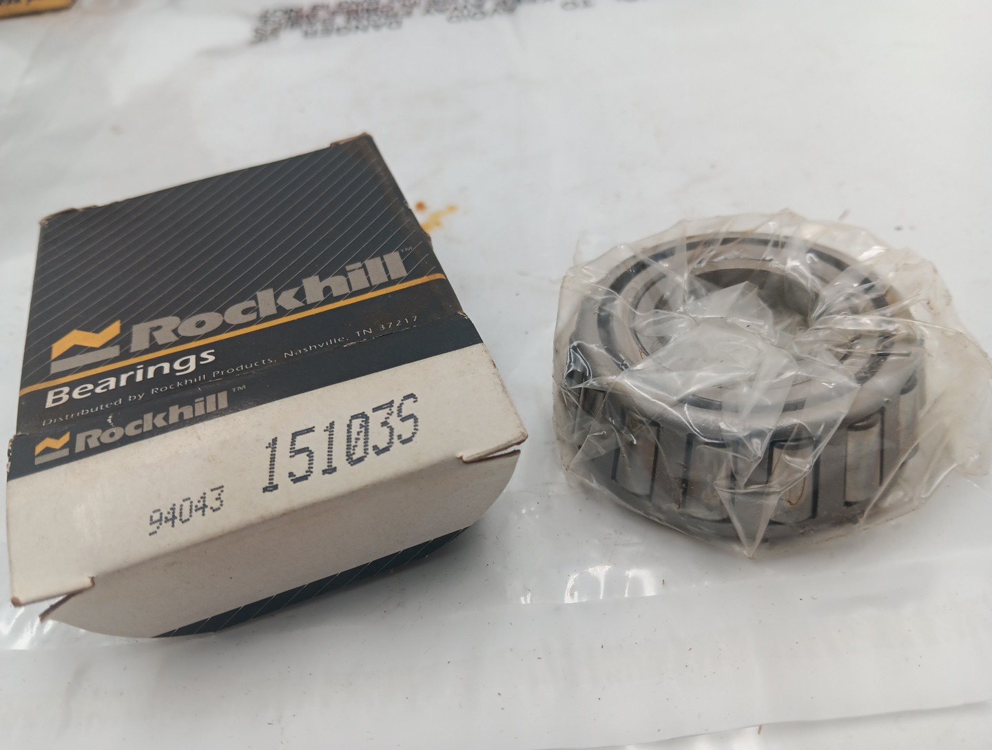 15103S Tapered Roller Bearing Cone, 1.03″ Bore, 0.785″ Width