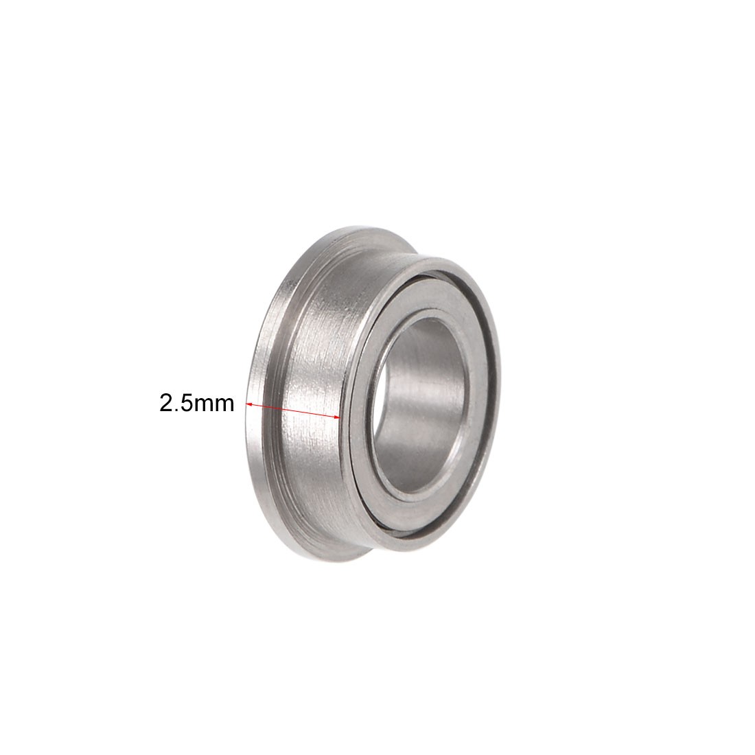 10pcs MF74ZZ Flange Ball Bearing 4x7x2.5mm Shielded Chrome Bearing