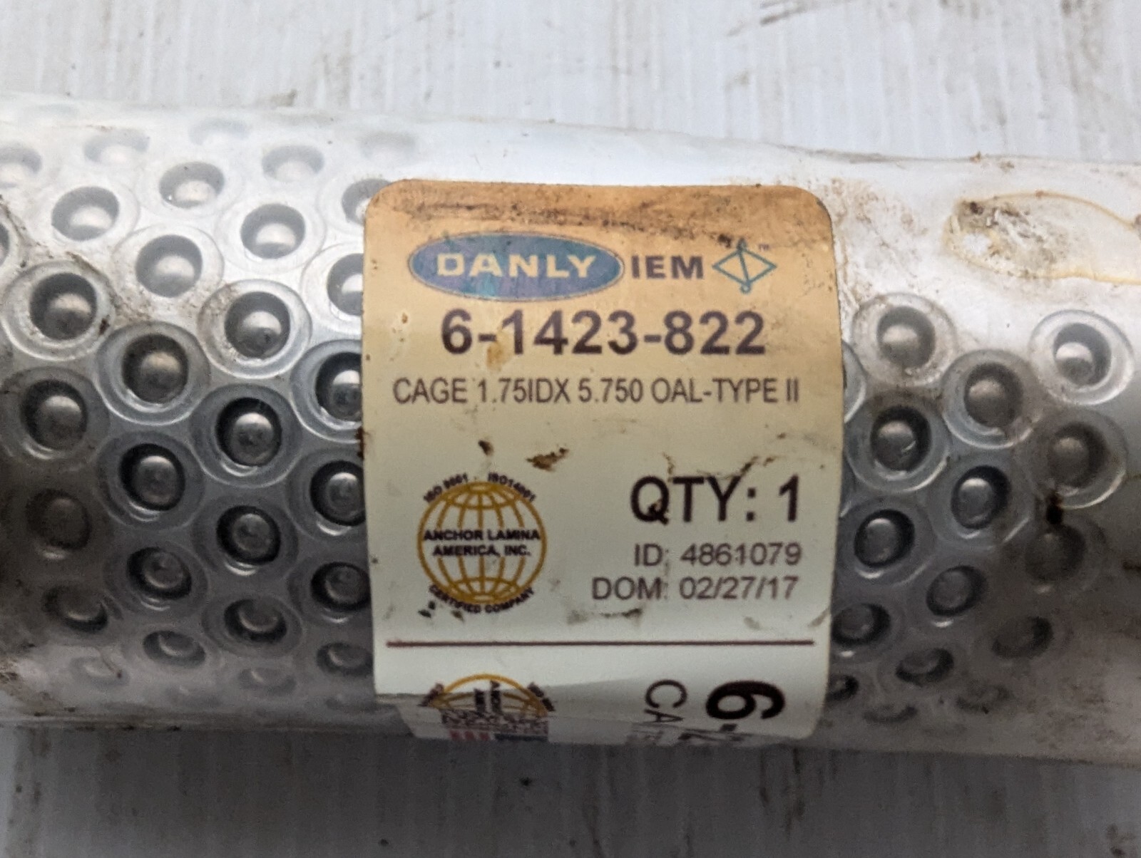 Danly 6-1423-822 Ball Bearing Cage 1.75 IDX 5.75 OAL-Type II