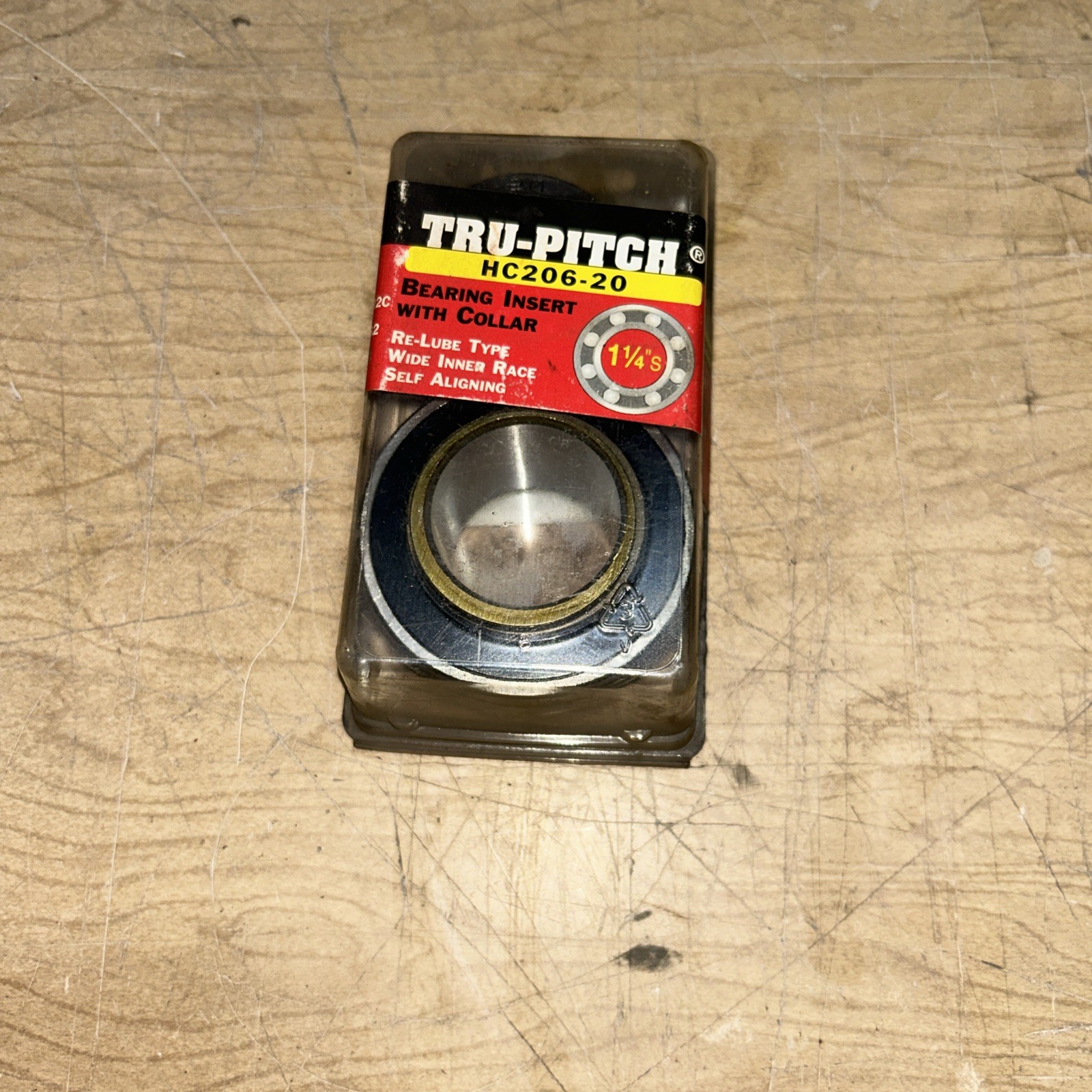 HC206-20 Bearing Insert With Collar