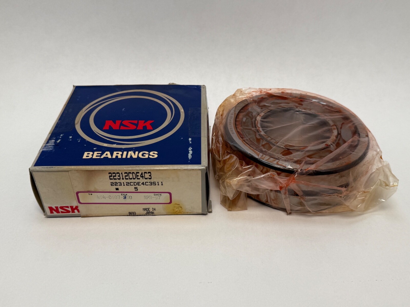 NSK 22312CDE4C3 Spherical Bearing 22312-CD-E4-C3-S11 60x130x46 mm