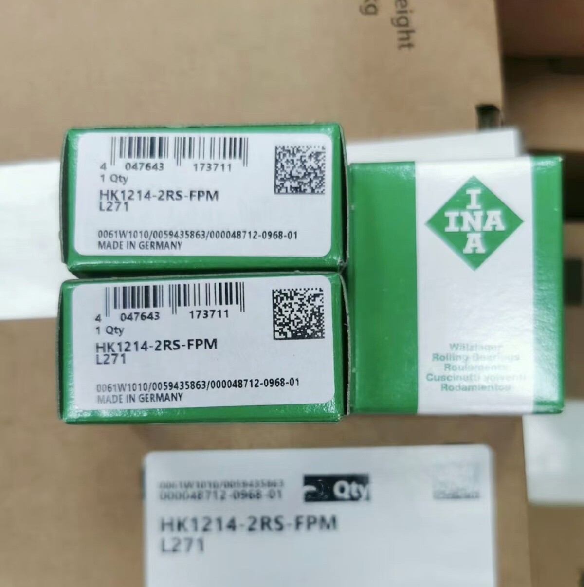1PC INA HK1214-2RS-FPM-L271 Needle Roller Bearing