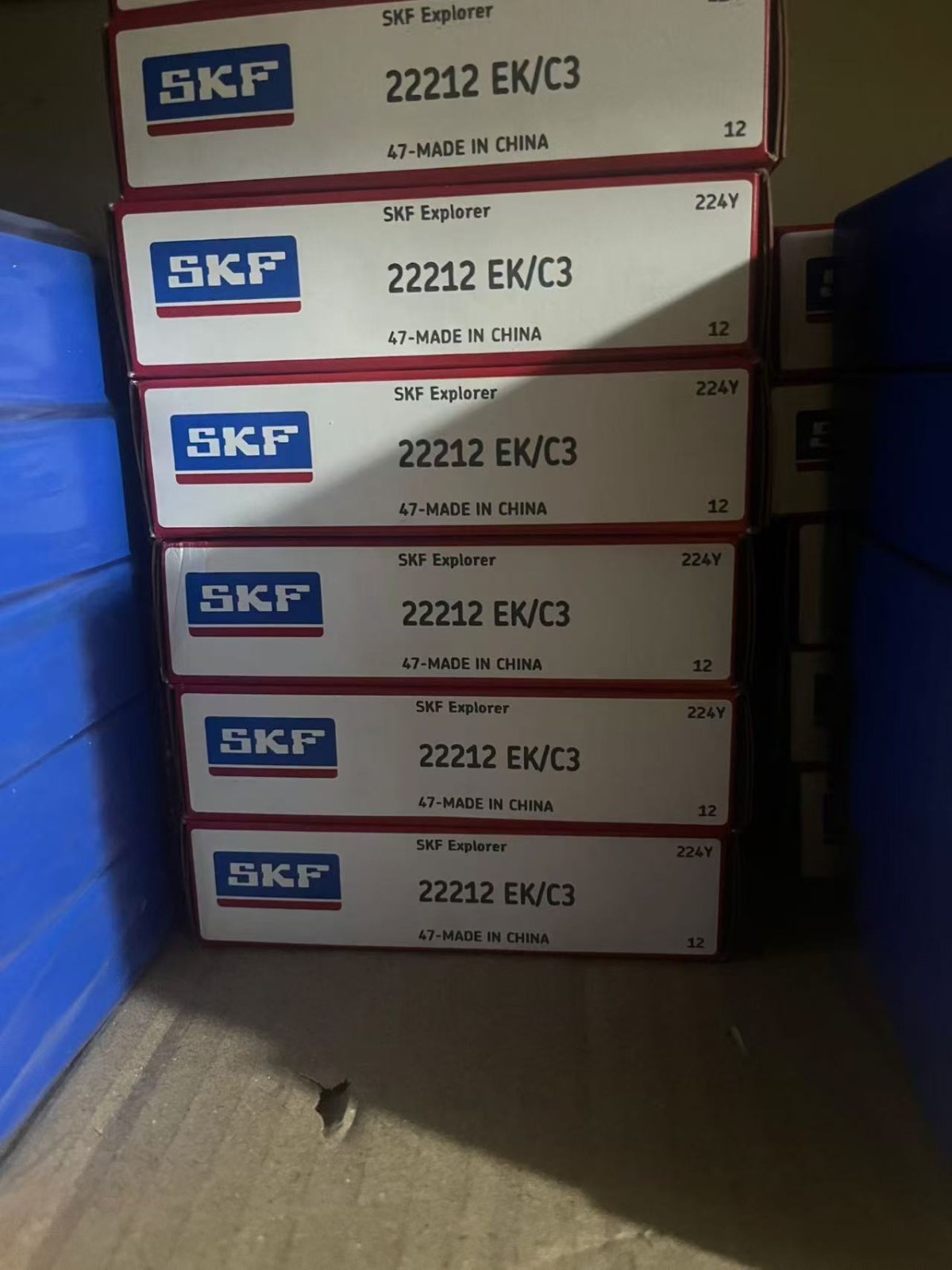 SKF 22212 EK/C3 Spherical Roller Bearing 60x110x28mm C3 Clearance