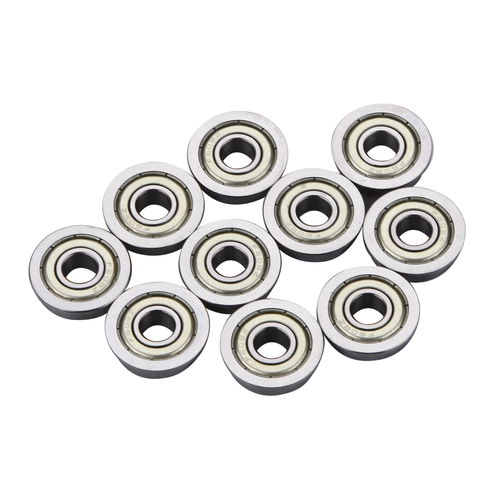 10x Metric Flanged Bearing Flange Ball Bearing F608ZZ 8*22*7mm Flange Bearing