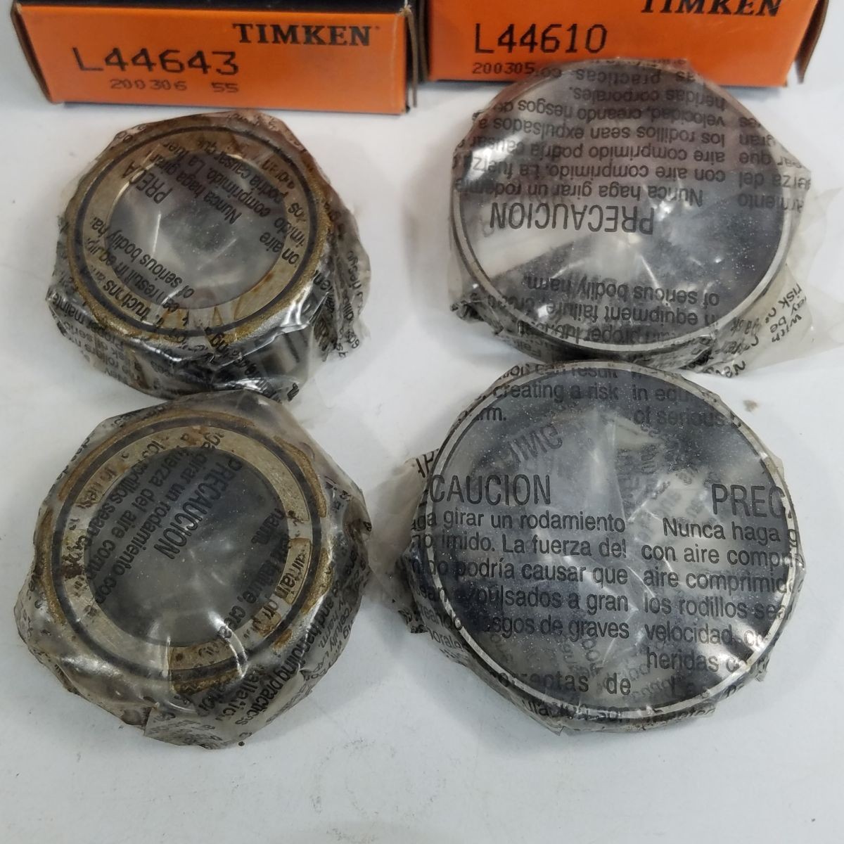 3 Sets Timken Tapered Roller Bearings Races L44643 L44610 2 Set New Boxed 1 Used