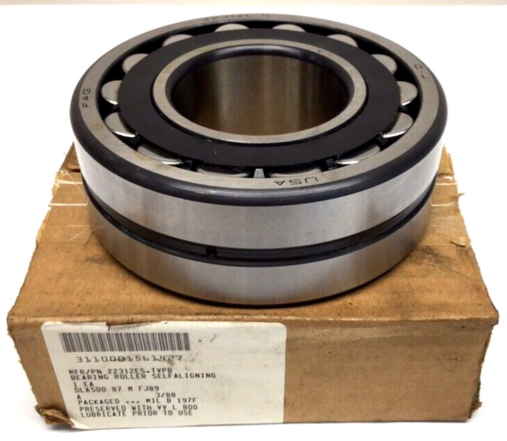 FAG 22312ES TVPB Spherical Roller Bearing 60mm ID 130mm OD 46mm Width 22312E S