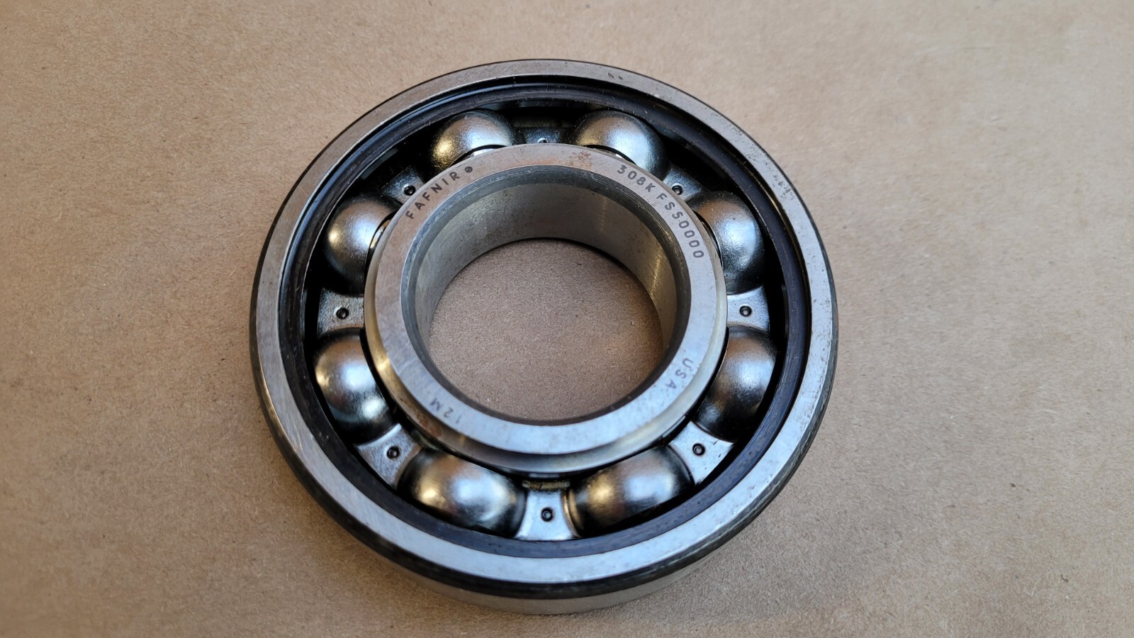Fafnir 308K FS 50000 Ball Bearing 40mm Bore 90mm OD 23mm Wide Open Both Sides
