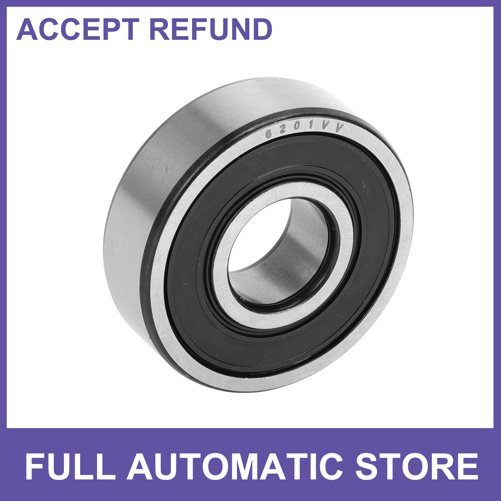 Single 6201VV Deep Groove Ball Bearings Scooter Skateboard Wheel Universal