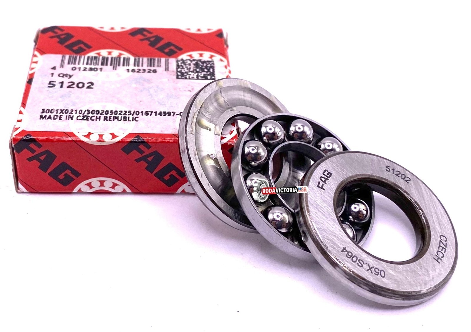 FAG 51202 Axial Deep Groove Ball Bearing 15x32x12 mm