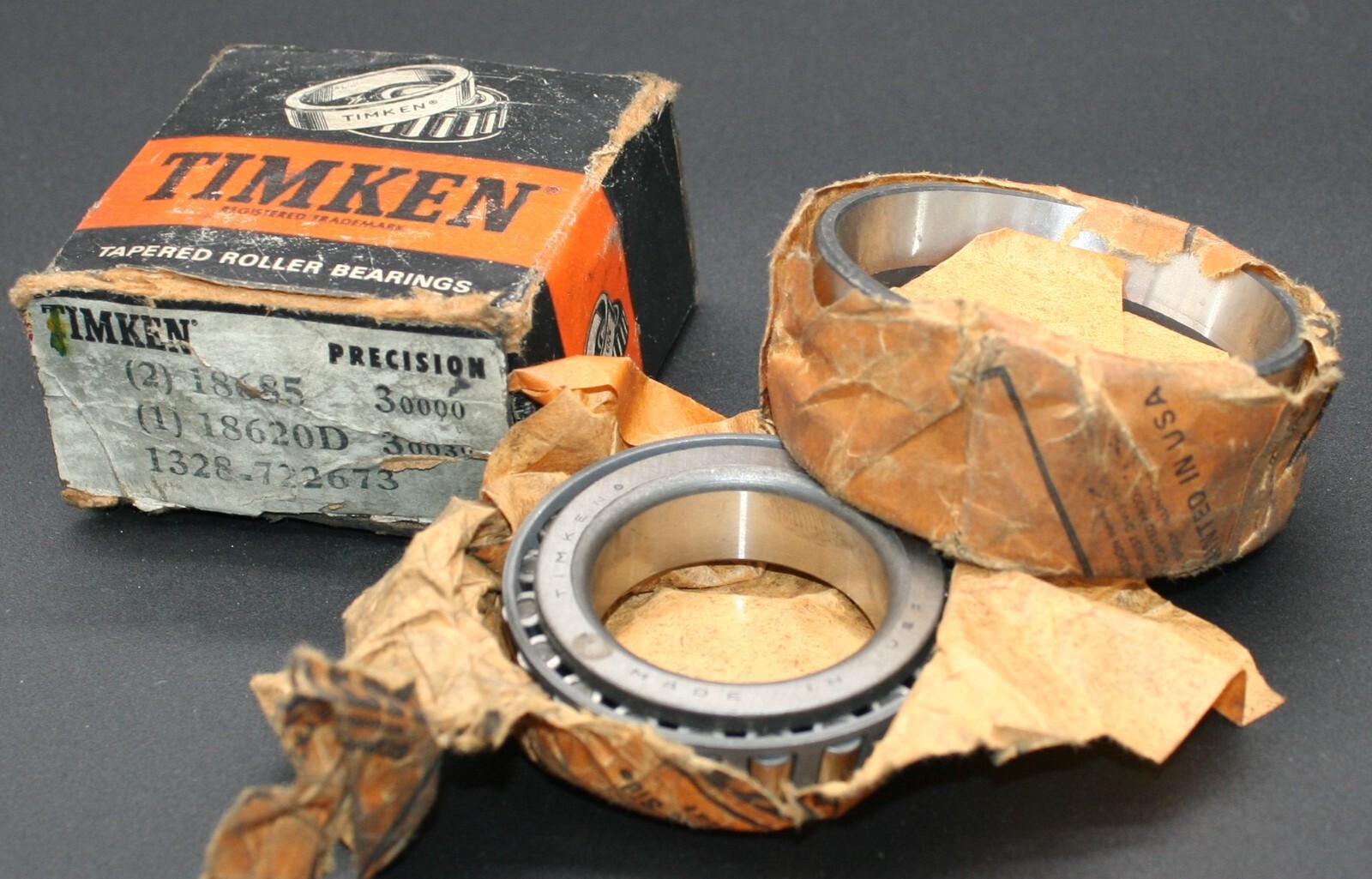 Timken 18685/ 18620D Tapered Roller Bearings 1-3/4″ ID 1328-722673 USA