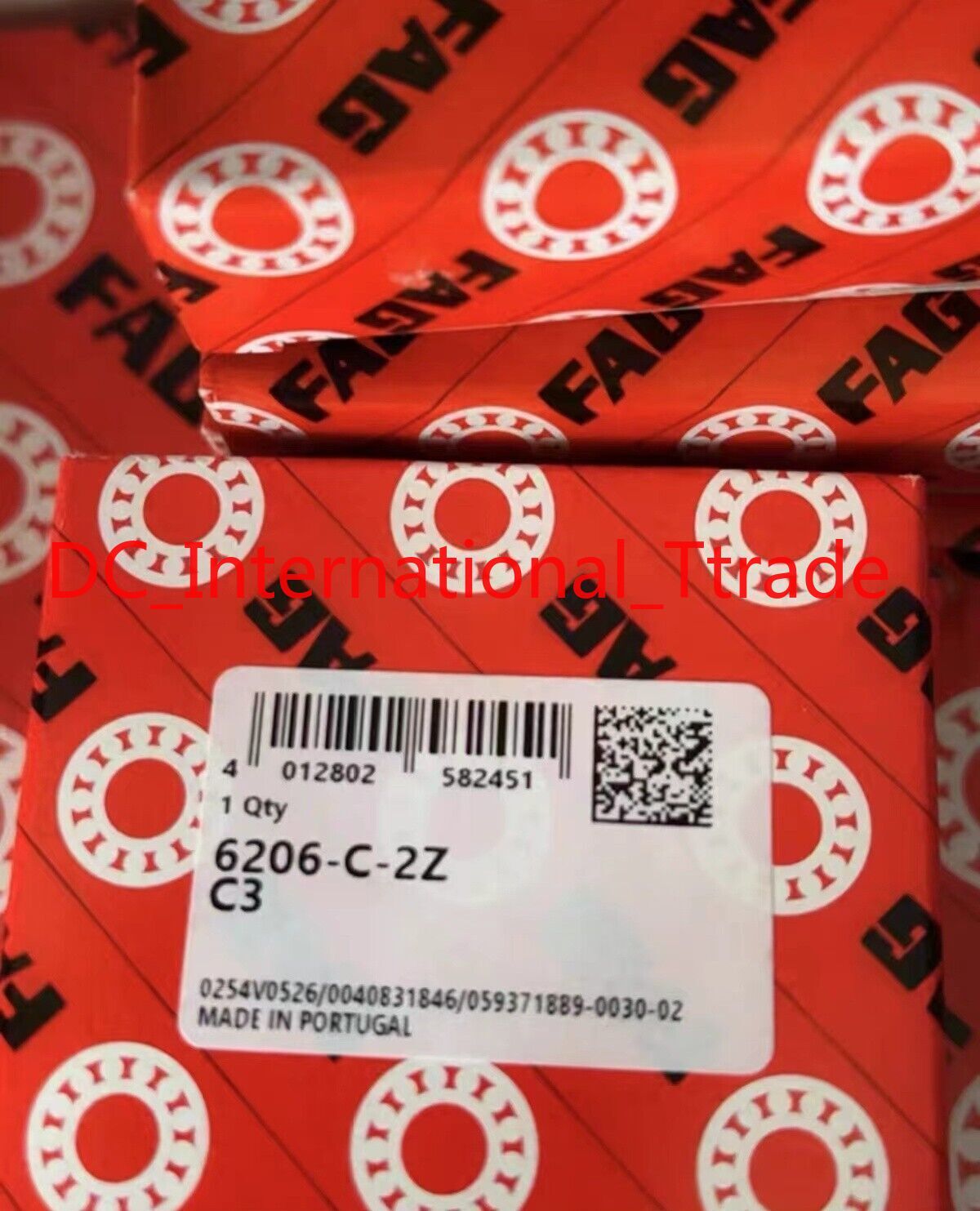 NEW FAG 6206-C-2Z-C3 Deep Groove Ball Bearing 1PCS #DW